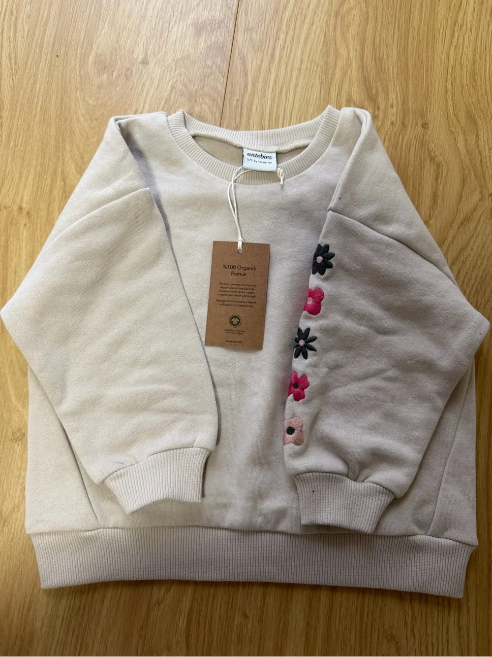 Antebies Kids Graphic Flowers Sweat Set Set Size 2y NWT